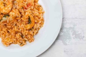 receta fácil de arroz con gambas congeladas